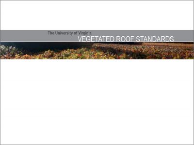 Vegetated Roof Standards (2013)